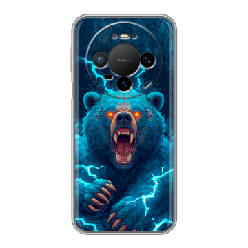 Силиконовый чехол на Huawei Mate 80 Pro с принтом Медведь