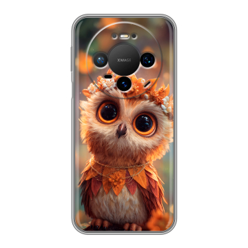 Силиконовый чехол на Huawei Mate 80 Pro с принтом Милая сова Силиконовый чехол на Huawei Mate 80 Pro с принтом Милая сова