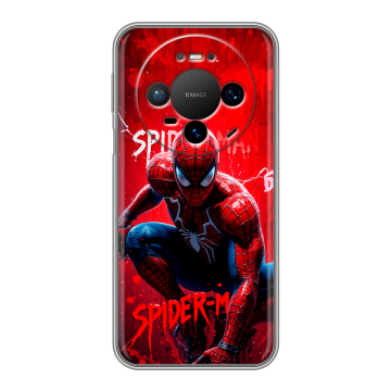 Силиконовый чехол на Huawei Mate 80 Pro с принтом Spiderman Человек паук