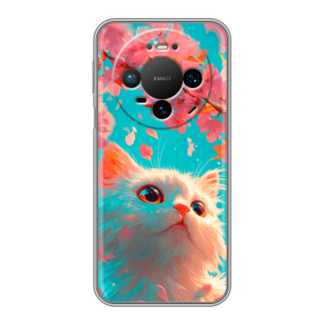 Силиконовый чехол на Huawei Mate 80 Pro с принтом Красивый кот Силиконовый чехол на Huawei Mate 80 Pro с принтом Красивый кот