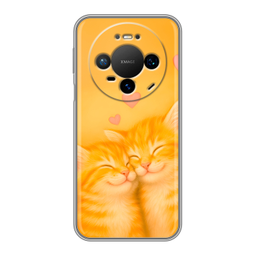 Силиконовый чехол на Huawei Mate 80 Pro с принтом Милые котята Силиконовый чехол на Huawei Mate 80 Pro с принтом Милые котята