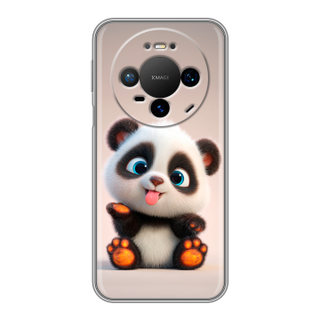 Силиконовый чехол на Huawei Mate 80 Pro с принтом милая панда Силиконовый чехол на Huawei Mate 80 Pro с принтом милая панда
