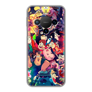 Силиконовый чехол на Huawei Mate 80 Pro с принтом Gravity Falls Гравити Фолз Силиконовый чехол на Huawei Mate 80 Pro с принтом Gravity Falls Гравити Фолз