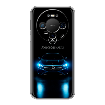 Силиконовый чехол на Huawei Mate 80 Pro с принтом Mercedes Мерседес