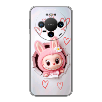 Силиконовый чехол на Huawei Mate 80 Pro с принтом Labubu Лабубу
