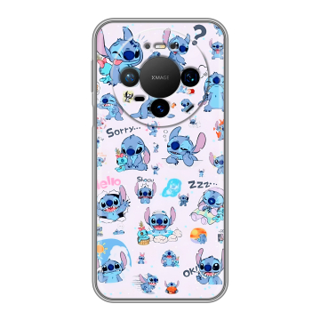Силиконовый чехол на Huawei Mate 80 Pro с принтом Лило и Стич