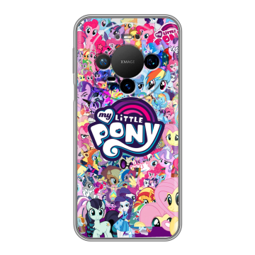 Силиконовый чехол на Huawei Mate 80 Pro с принтом My little pony Дружба чудо Силиконовый чехол на Huawei Mate 80 Pro с принтом My little pony Дружба чудо