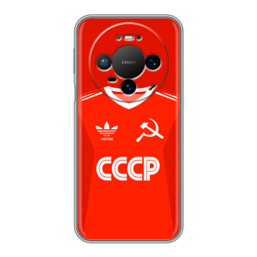 Силиконовый чехол на Huawei Mate 80 Pro с принтом Флаг Герб СССР