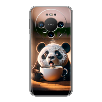 Силиконовый чехол на Huawei Mate 80 Pro с принтом смешная панда