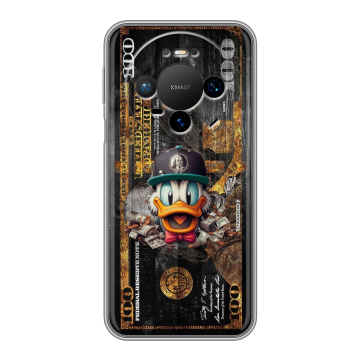 Силиконовый чехол на Huawei Mate 80 Pro с принтом Дональд Дак Доллар Силиконовый чехол на Huawei Mate 80 Pro с принтом Дональд Дак Доллар