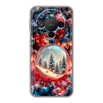 Силиконовый чехол на Huawei Mate 80 Pro с принтом Новый год