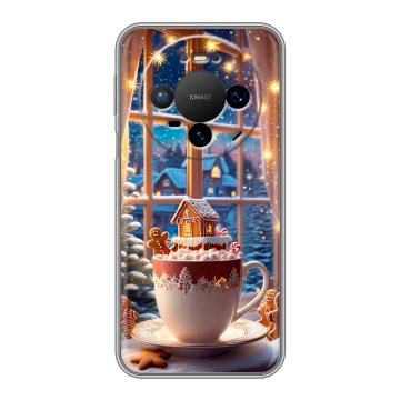 Силиконовый чехол на Huawei Mate 80 Pro с принтом Новый год