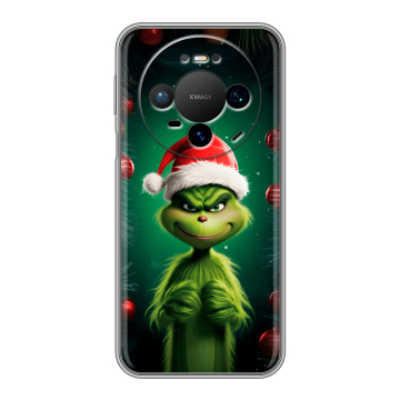 Силиконовый чехол на Huawei Mate 80 Pro с принтом Гринч Новый год Рождество