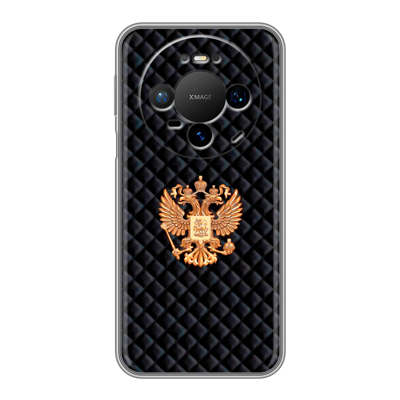 Силиконовый чехол на Huawei Mate 80 Pro с принтом Герб России принт Силиконовый чехол на Huawei Mate 80 Pro с принтом Герб России принт