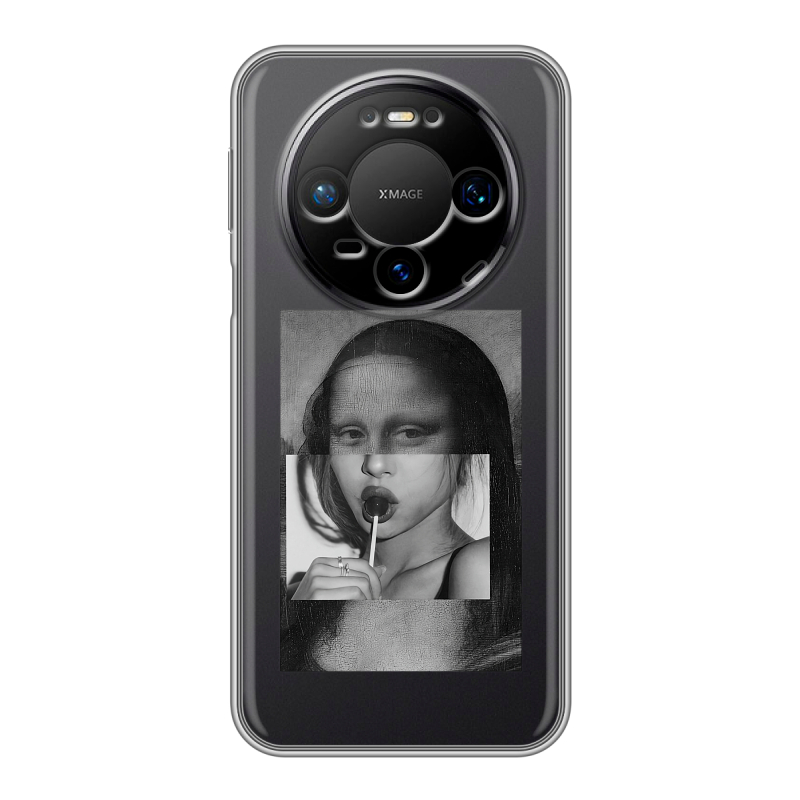 Силиконовый чехол на Huawei Mate 80 Pro с принтом Мона Лиза Силиконовый чехол на Huawei Mate 80 Pro с принтом Мона Лиза