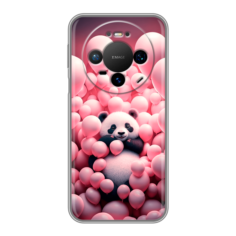 Силиконовый чехол на Huawei Mate 80 Pro с принтом Панда Силиконовый чехол на Huawei Mate 80 Pro с принтом Панда