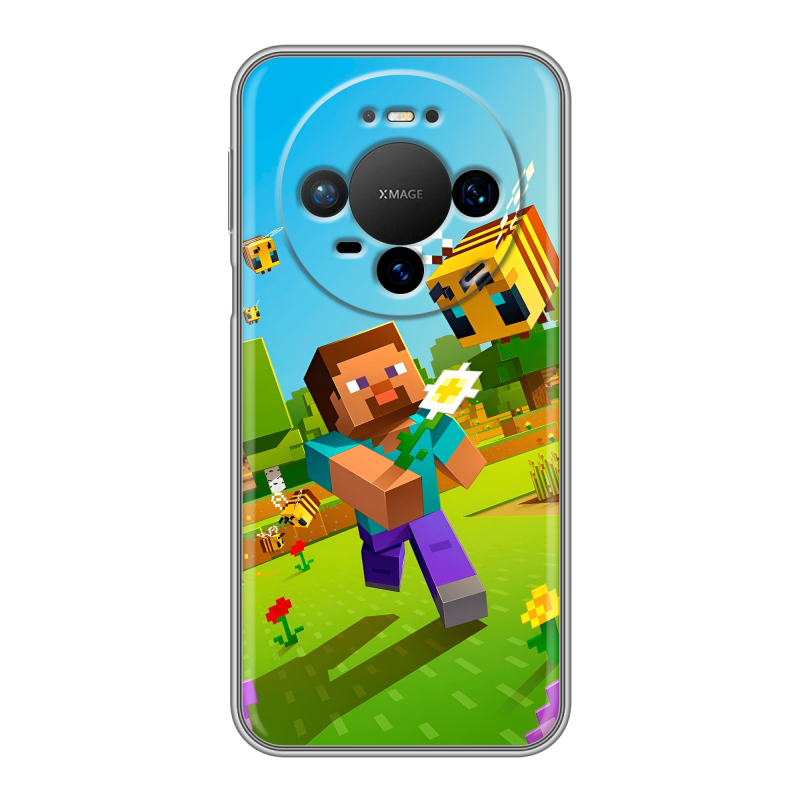 Силиконовый чехол на Huawei Mate 80 Pro с принтом Майнкрафт Minecraft Силиконовый чехол на Huawei Mate 80 Pro с принтом Майнкрафт Minecraft