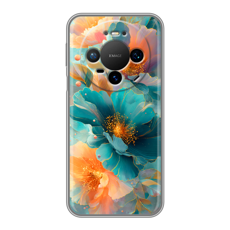 Силиконовый чехол на Huawei Mate 80 Pro с принтом Цветы Силиконовый чехол на Huawei Mate 80 Pro с принтом Цветы