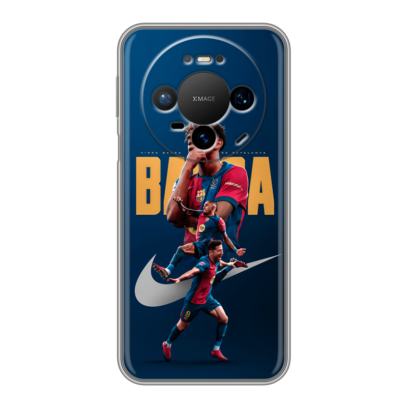 Силиконовый чехол на Huawei Mate 80 Pro с принтом Барселона Barca Yamal Силиконовый чехол на Huawei Mate 80 Pro с принтом Барселона Barca Yamal