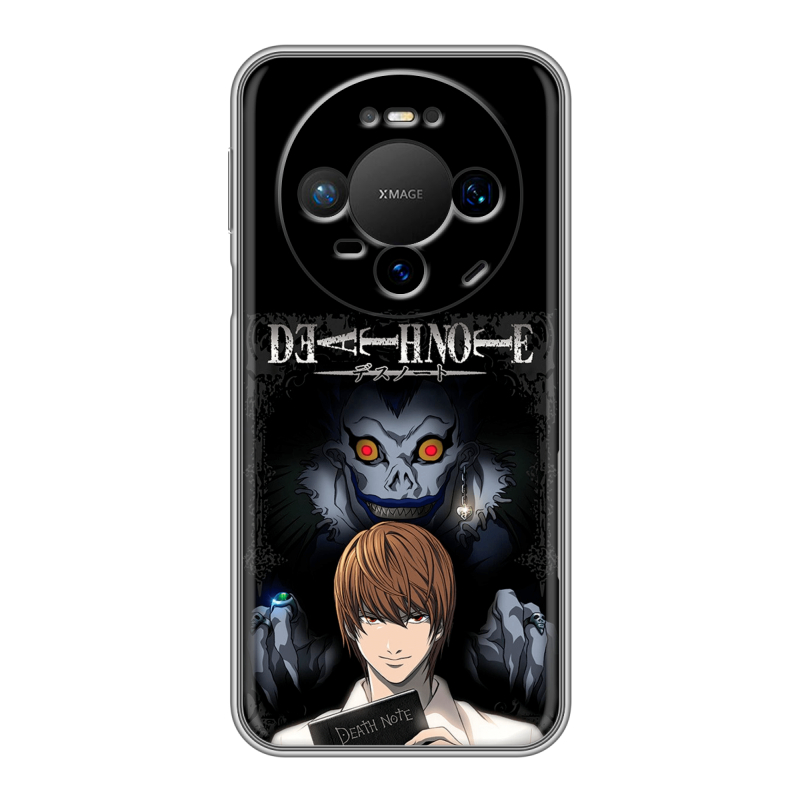 Силиконовый чехол на Huawei Mate 80 Pro с принтом Death note Тетрадь смерти Силиконовый чехол на Huawei Mate 80 Pro с принтом Death note Тетрадь смерти