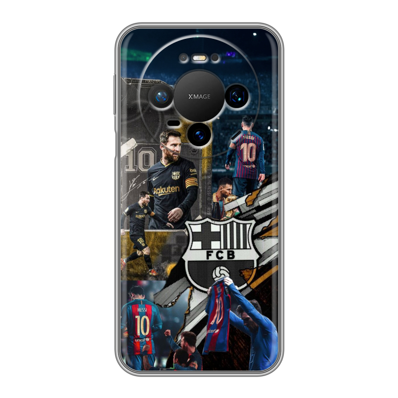 Силиконовый чехол на Huawei Mate 80 Pro с принтом Messi Barcelona Силиконовый чехол на Huawei Mate 80 Pro с принтом Messi Barcelona