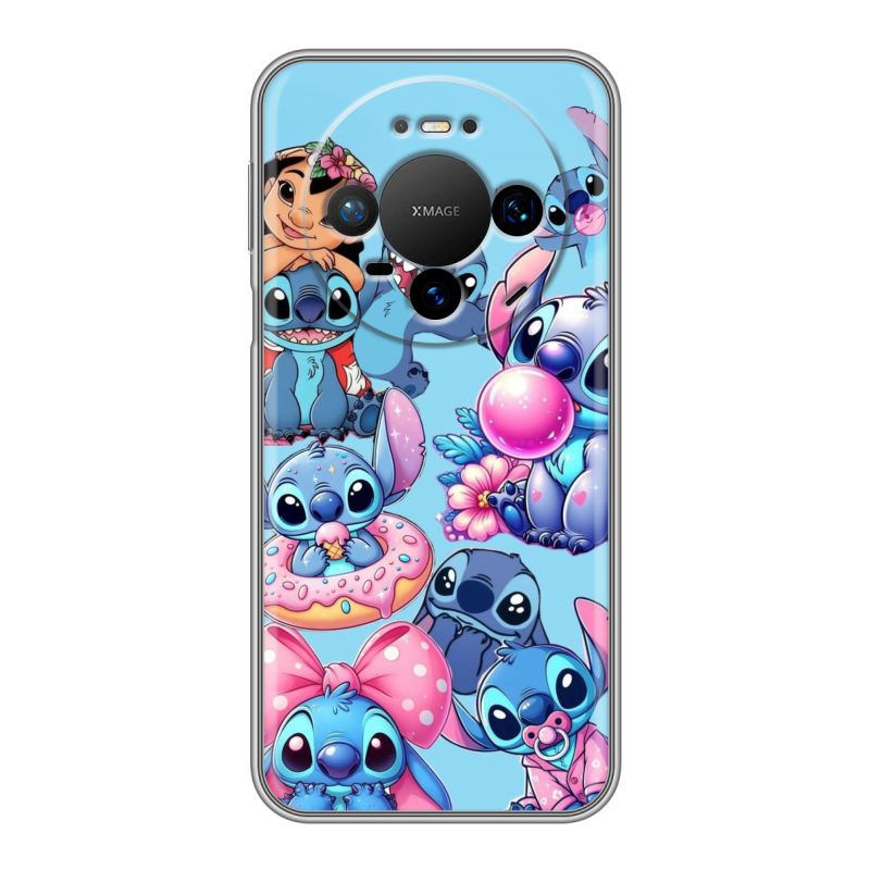 Силиконовый чехол на Huawei Mate 80 Pro с принтом Лило и Стич Силиконовый чехол на Huawei Mate 80 Pro с принтом Лило и Стич