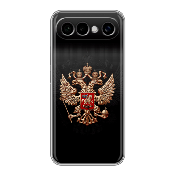 Силиконовый чехол на Vivo X300 FE с принтом Герб России