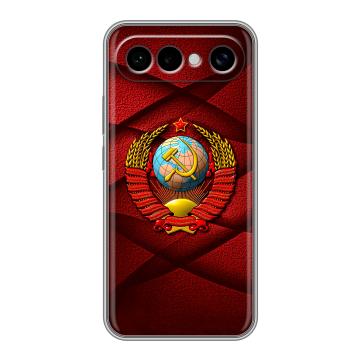 Силиконовый чехол на Vivo X300 FE с принтом Герб СССР