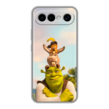Силиконовый чехол на Vivo X300 FE с принтом Шрек Shrek