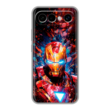 Силиконовый чехол на Vivo X300 FE с принтом Железный человек Ironman Силиконовый чехол на Vivo X300 FE с принтом Железный человек Ironman