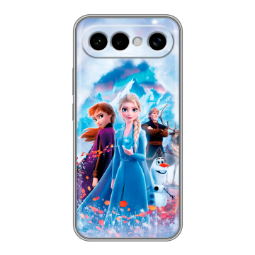 Силиконовый чехол на Vivo X300 FE с принтом Холодное сердце Frozen Силиконовый чехол на Vivo X300 FE с принтом Холодное сердце Frozen
