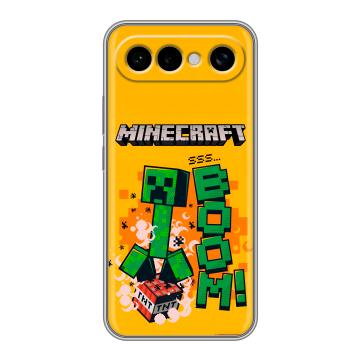 Силиконовый чехол на Vivo X300 FE с принтом Майнкрафт Minecraft Силиконовый чехол на Vivo X300 FE с принтом Майнкрафт Minecraft