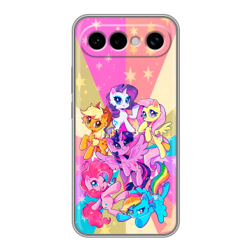 Силиконовый чехол на Vivo X300 FE с принтом My little pony Дружба чудо Силиконовый чехол на Vivo X300 FE с принтом My little pony Дружба чудо
