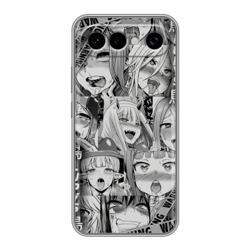 Силиконовый чехол на Vivo X300 FE с принтом Ahegao Ахегао Аниме