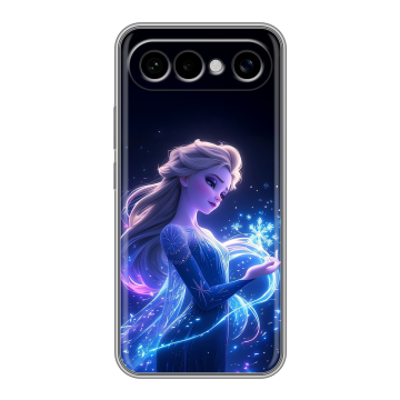 Силиконовый чехол на Vivo X300 FE с принтом Холодное сердце Frozen Силиконовый чехол на Vivo X300 FE с принтом Холодное сердце Frozen