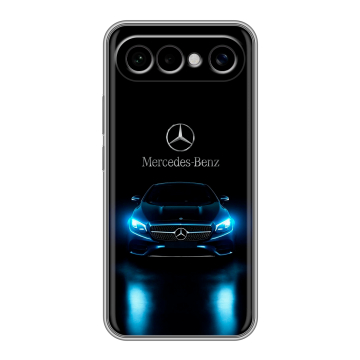 Силиконовый чехол на Vivo X300 FE с принтом Mercedes Мерседес Силиконовый чехол на Vivo X300 FE с принтом Mercedes Мерседес