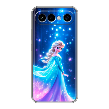 Силиконовый чехол на Vivo X300 FE с принтом Холодное сердце Frozen Силиконовый чехол на Vivo X300 FE с принтом Холодное сердце Frozen
