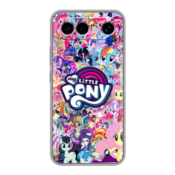 Силиконовый чехол на Vivo X300 FE с принтом My little pony Дружба чудо Силиконовый чехол на Vivo X300 FE с принтом My little pony Дружба чудо