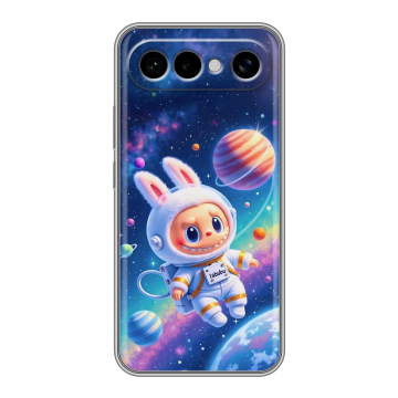 Силиконовый чехол на Vivo X300 FE с принтом Labubu Лабубу Силиконовый чехол на Vivo X300 FE с принтом Labubu Лабубу