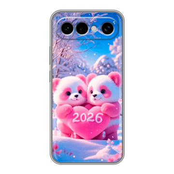 Силиконовый чехол на Vivo X300 FE с принтом Новый год