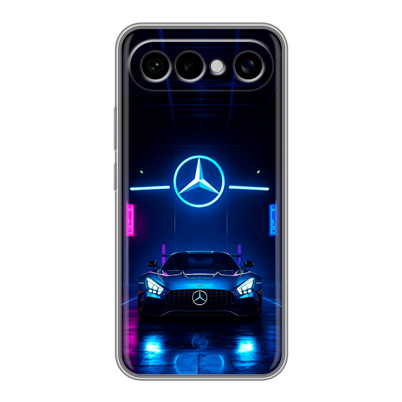 Силиконовый чехол на Vivo X300 FE с принтом Mercedes Мерседес Силиконовый чехол на Vivo X300 FE с принтом Mercedes Мерседес