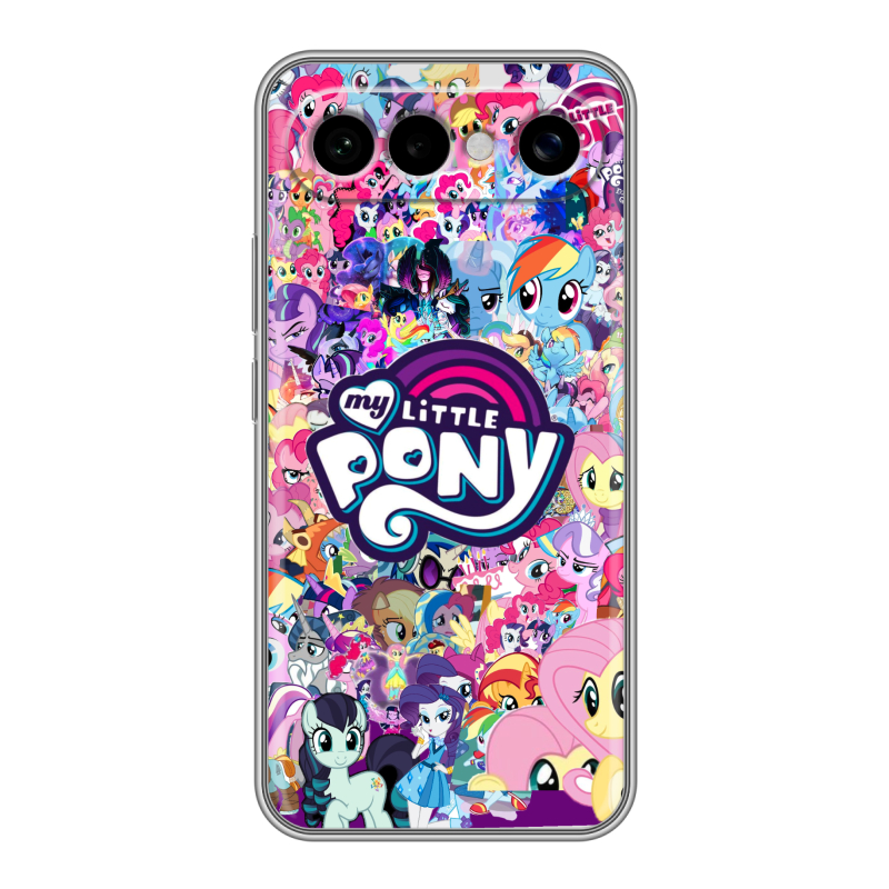 Силиконовый чехол на Vivo X300 FE с принтом My little pony Дружба чудо Силиконовый чехол на Vivo X300 FE с принтом My little pony Дружба чудо