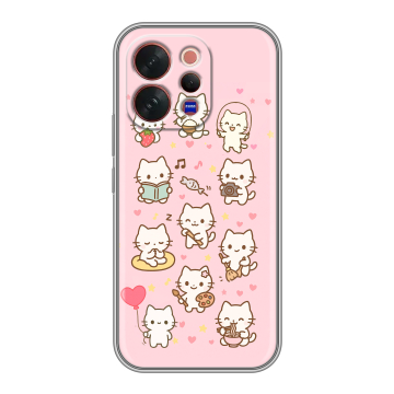 Силиконовый чехол на Vivo V70 с принтом Hello Kitty Хелоу Кити Силиконовый чехол на Vivo V70 с принтом Hello Kitty Хелоу Кити