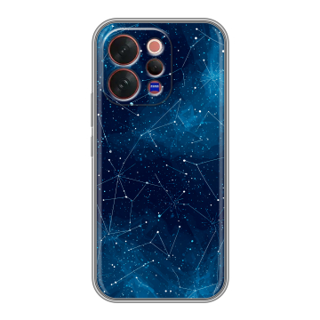 Силиконовый чехол на Vivo V70 с принтом Космос звезды