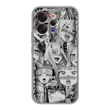 Силиконовый чехол на Vivo V70 с принтом Ahegao Ахегао Аниме