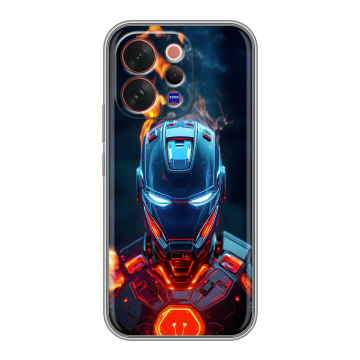 Силиконовый чехол на Vivo V70 с принтом IronMan Железный человек Силиконовый чехол на Vivo V70 с принтом IronMan Железный человек