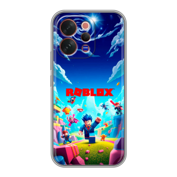 Силиконовый чехол на Vivo V70 с принтом Roblox Роблокс Силиконовый чехол на Vivo V70 с принтом Roblox Роблокс
