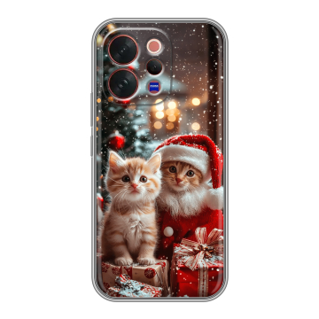 Силиконовый чехол на Vivo V70 с принтом Новый год