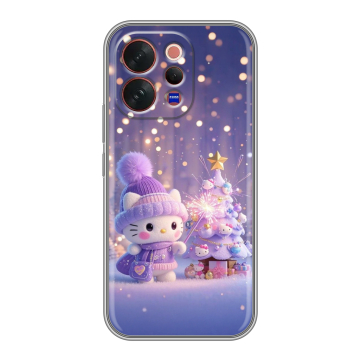 Силиконовый чехол на Vivo V70 с принтом Новый год Силиконовый чехол на Vivo V70 с принтом Новый год