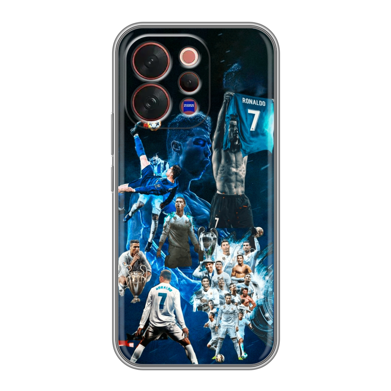 Силиконовый чехол на Vivo V70 с принтом Реал Роналдо Силиконовый чехол на Vivo V70 с принтом Реал Роналдо